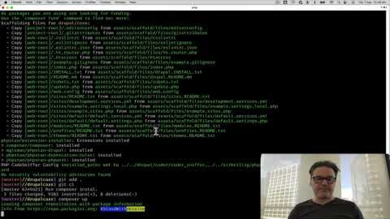 Building out an initial Drupal composer.ison